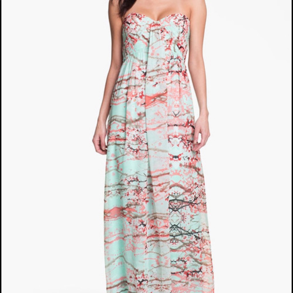 Jessica Simpson Cherry Blossom Maxi Dress
